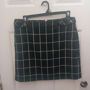 Plaid Black Skirt